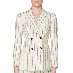 SUISTUDIO Women's Cameron Double Breasted Silk & Cotton Jacket